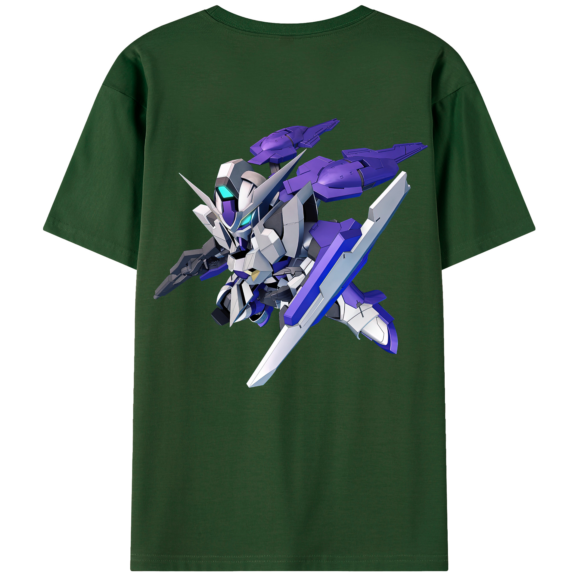 （画像用） 機動戦士ガンダム Mobile Suit Gundam 綿100％半袖Tシャツ（背面プリント）